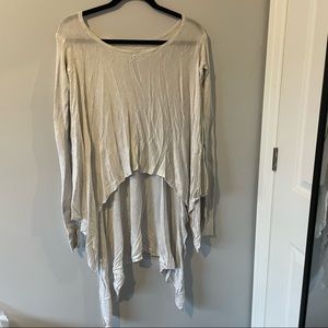 Lululemon Dancer Wrap Shawl Knit Long Sleeve Vintage White/Cream one size